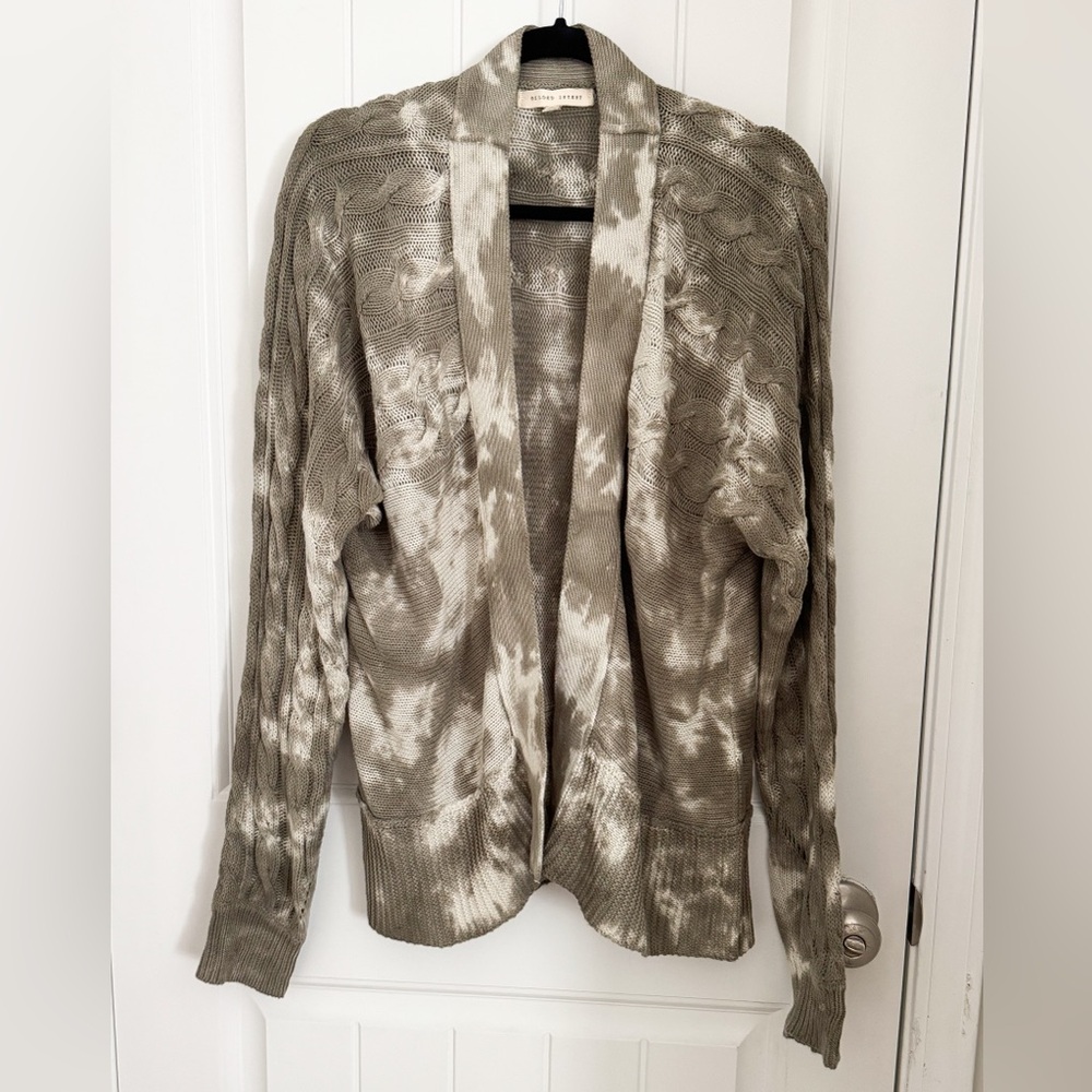 Gilded Intent Olive Tie-Dye Cardigan